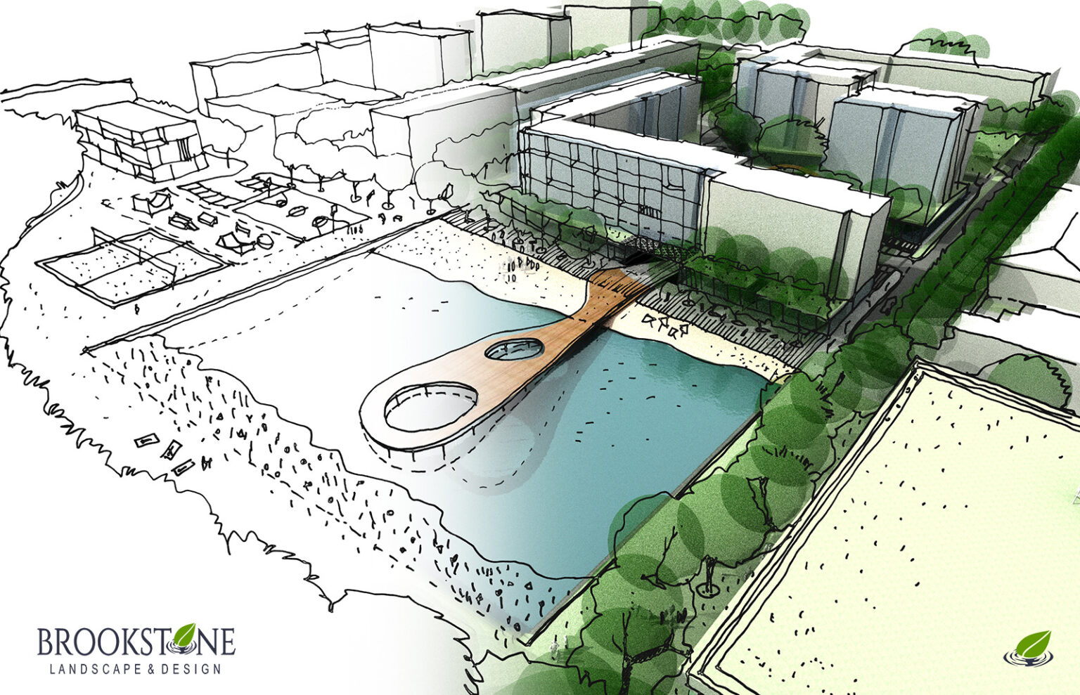 Commercial Landscape Design - Brookstone Landscape & Design