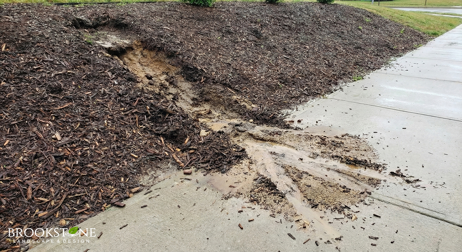 Erosion Channels and Sediment Deposits - Brookstone Landscape & Design