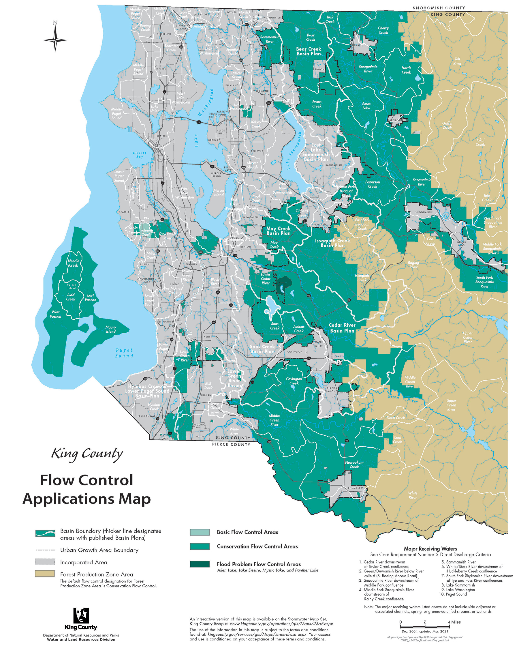 King County Flow Control
Applications Map - Courtesy of King County - https://kingcounty.gov