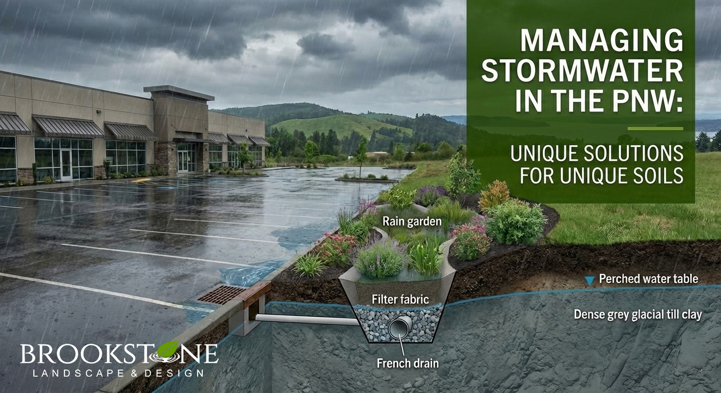 Managing Stormwater in the Pacific Northwest - Brookstone Landscape & Design - produced by Gemini by Google