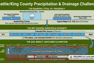 Seattle - King County Precipitation and Drainage Challenge | Brookstone Landscape & Design